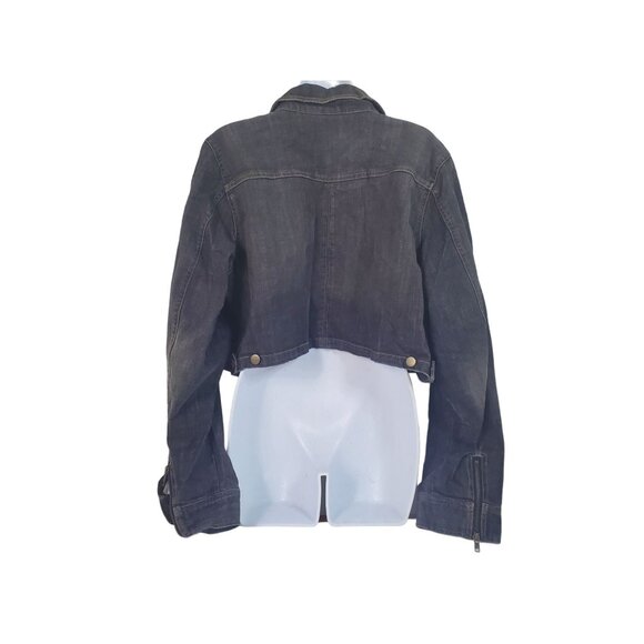 Torrid Women's Denim Cropped Jacket Size 3 - Picture 3 of 10